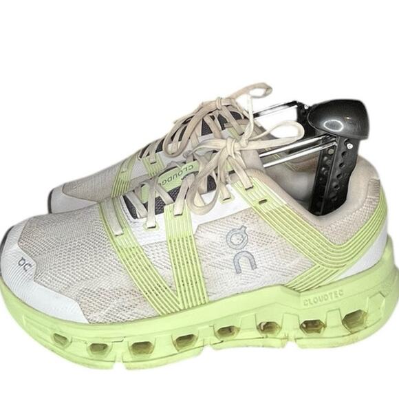 On Running Women's Cloudtec Sneakers - White and Green - Picture 1 of 6